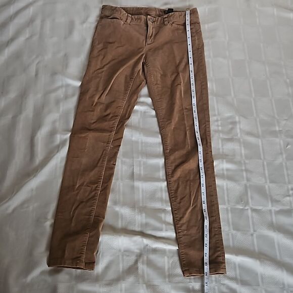 Club Monaco Women's Corduroy Low-Rise Skinny Pants Brown Size 0 - Picture 14 of 16